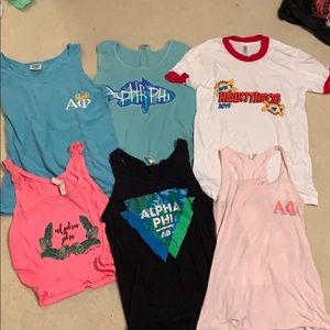 Lot of alpha shirts and tanks (can sell separate)